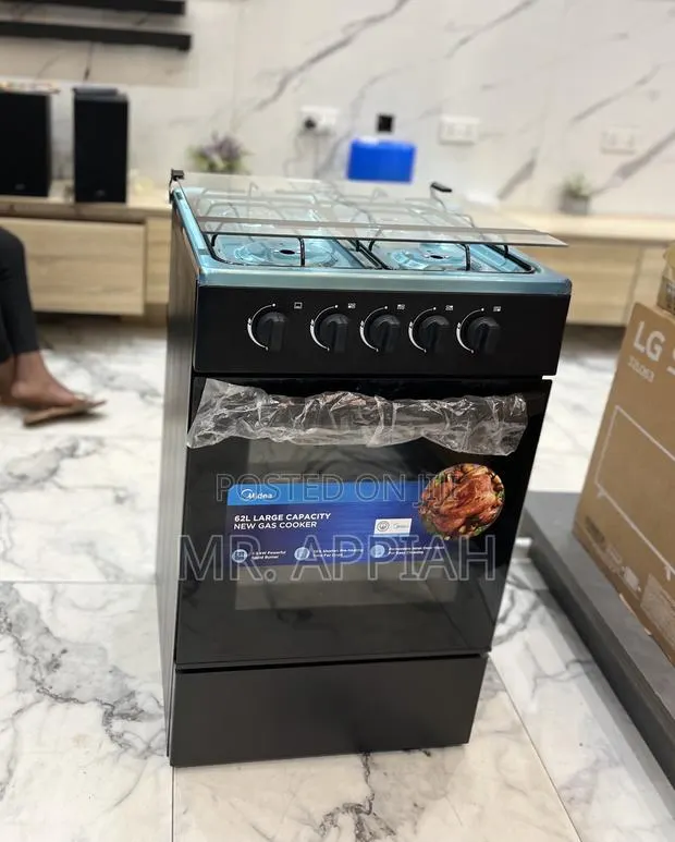 Adorable Midea Glass Lid 4 Gas Burner With Grill(50x50cm) · Photo 1