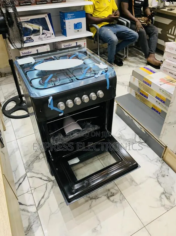 Available Now at Our Store Gas Cooker Oven 60/60 4burner · Photo 1