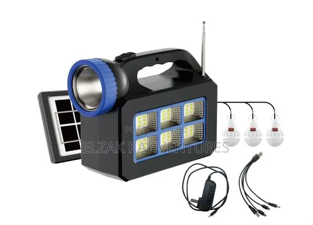 Solar Rechargeable Light/Radio/Power Bank · Photo 1