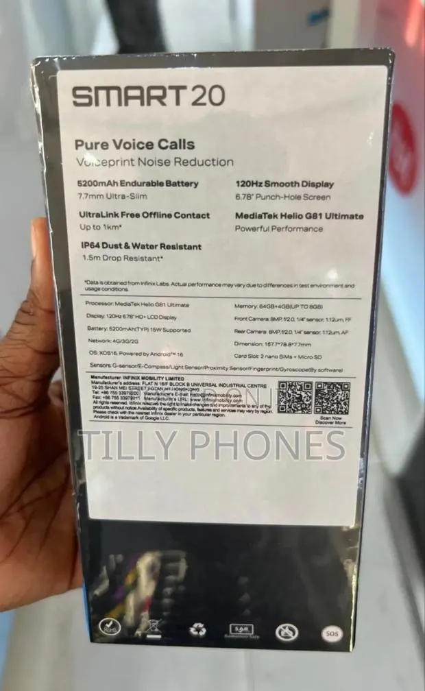 New Infinix Smart 20 64 GB Black · Photo 1