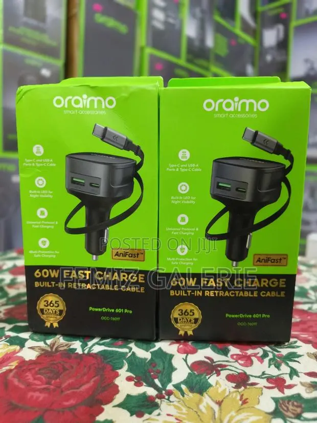 Oraimo PowerDrive 60W Fast Charge Car Charger · Photo 1