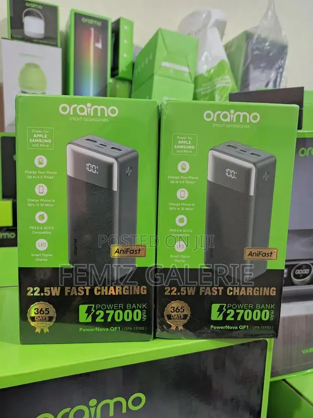 Oraimo Powernova Qf1 27000mah 22.5w Power Bank · Photo 1
