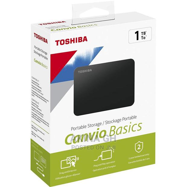 Toshiba Convio Basics 1TB Protable External HDD · Photo 1