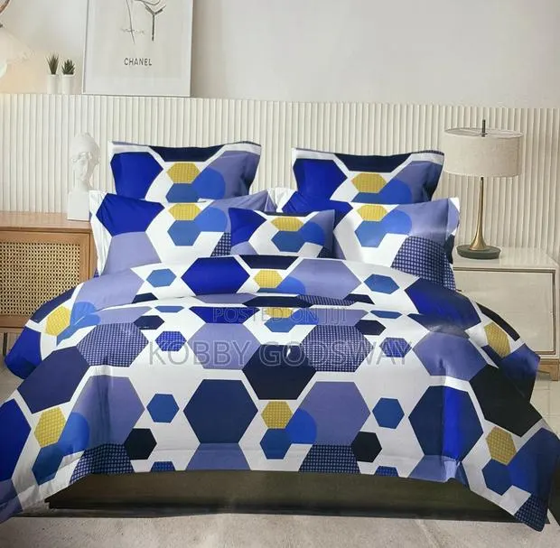 Elegant Kingsize Bedsheets for Sale.[4pcs](Cotton) · Photo 1