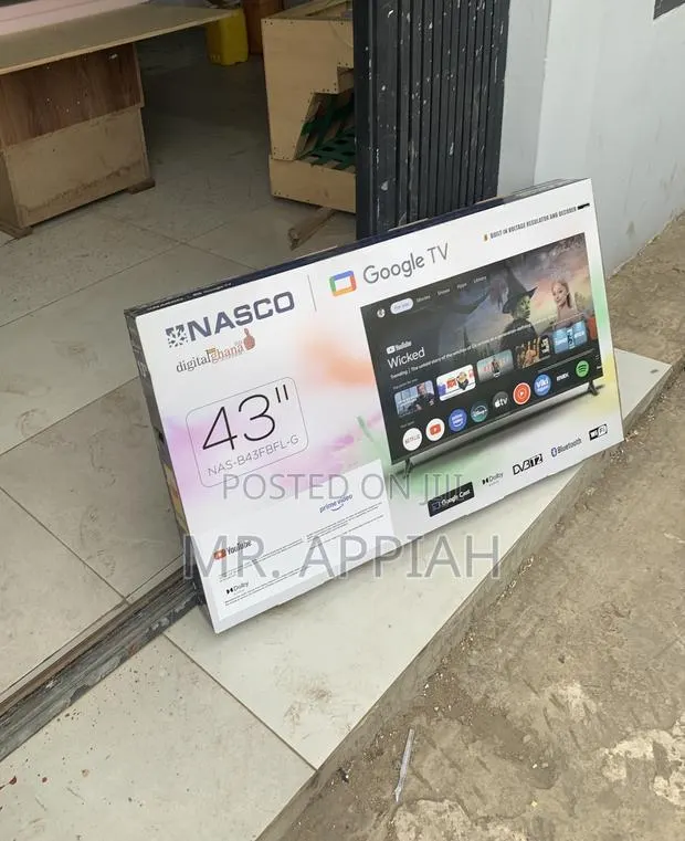 Extremely Adorable Nasco 43” Digital Satellite Smart TV(Black) · Photo 1