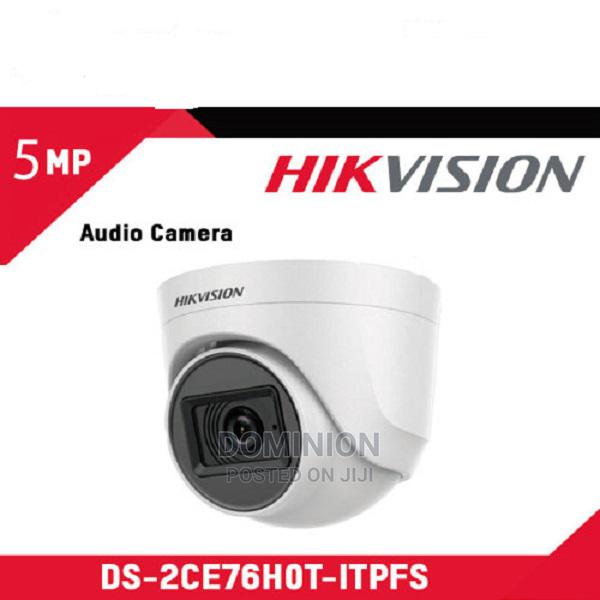 Hikvision Ds-2ce76dot-Itmfs 5.0mp Dome Audio Camera 2.8mm · Photo 1