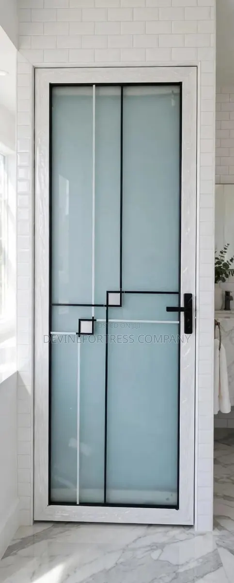 Beautiful Strong Fiber Glass Bathroom Doors Available in Designs · Photo 1