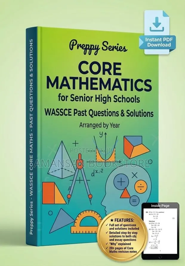 Preppy Series 2026 WASSCE Core Maths Past Questions Solutions (PDF) · Photo 1