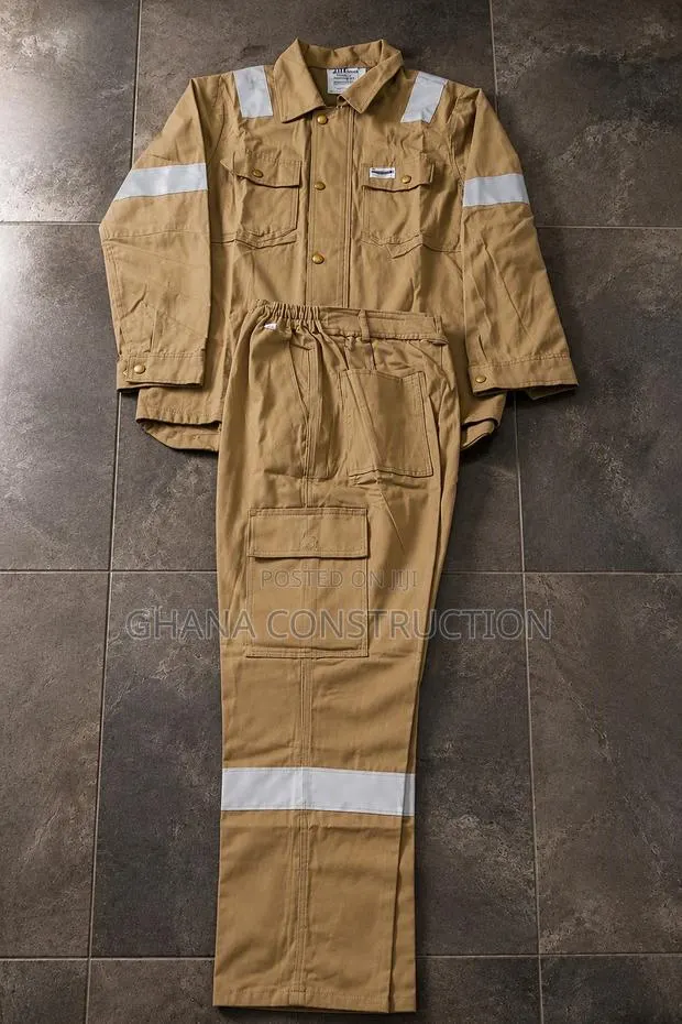 Safety Heavy REFLECTIVE Workwear Overall Top and DOWN UNIFORM COVERALL · Photo 1
