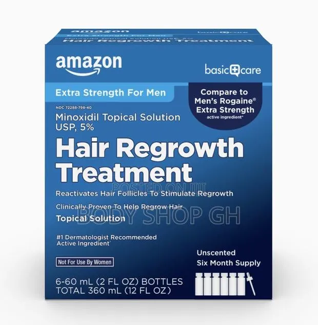 Amazon Minoxidil 5% Solution for Men - Hair + Beard Solution/ Kirkland · Photo 1