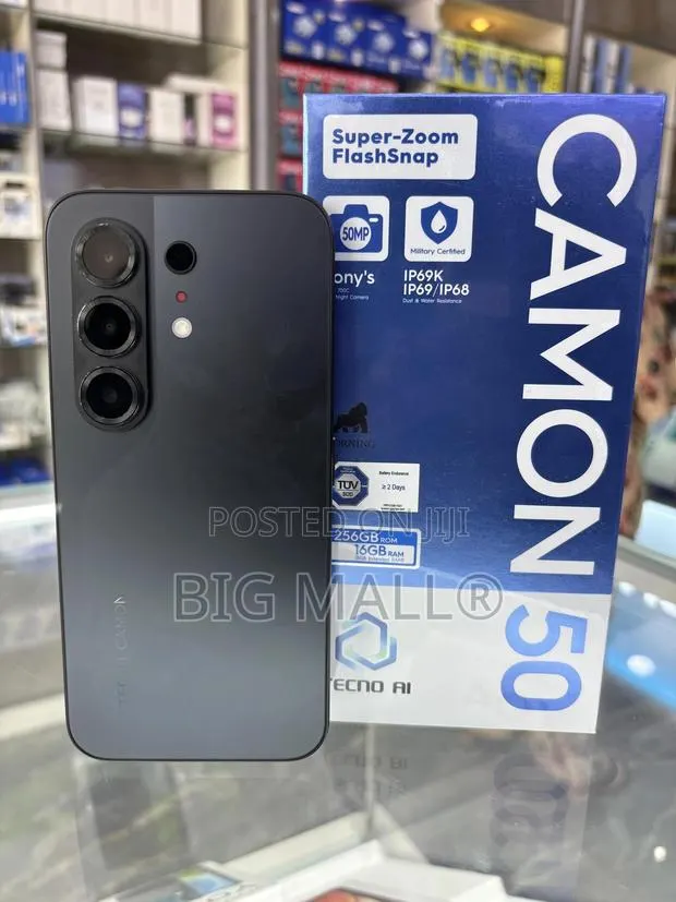 New Tecno Camon 50 256 GB Black · Photo 1