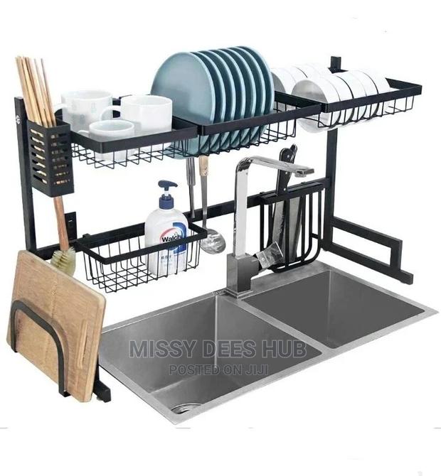 Large Metallic Over-the-Sink Rack · Photo 3