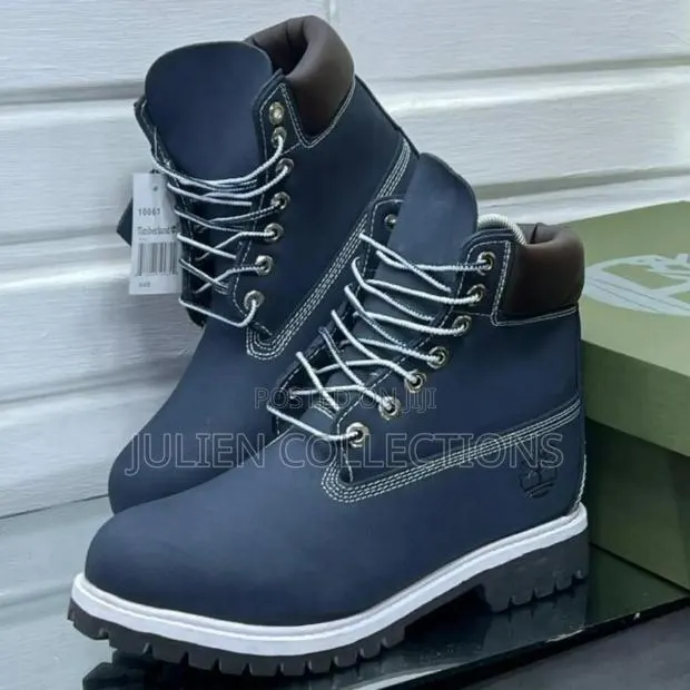 Timberland Boots Waterproof Midnight Blue Black N White · Photo 1