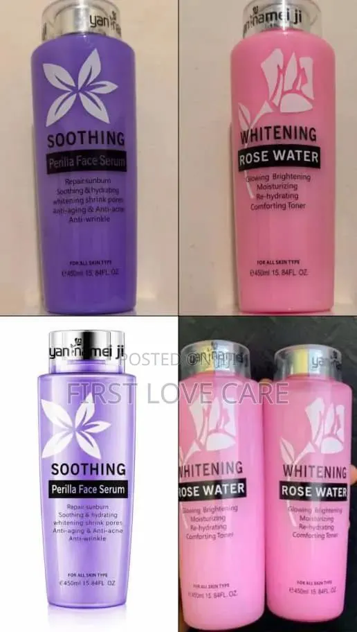 ROSE WATER Soothing Perilla Face Serum – Hydrating Glow Repair Facial · Photo 1
