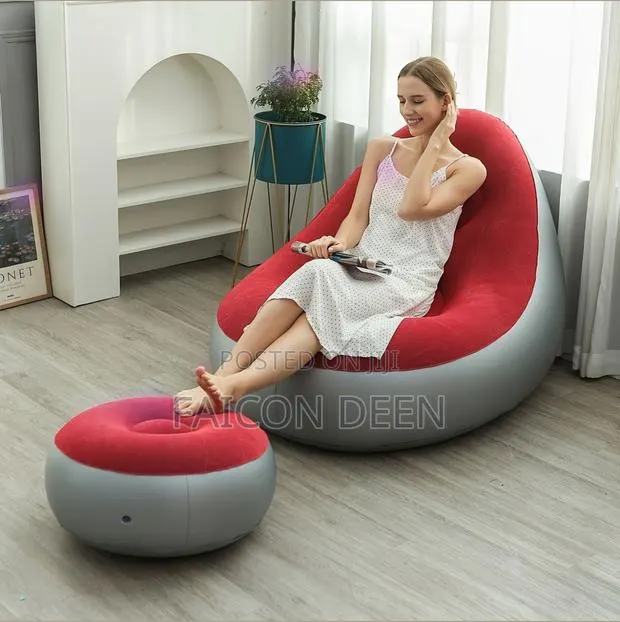 Affordable Luxury Seating;(Inflatable Air Sofas + Free Pump · Photo 1