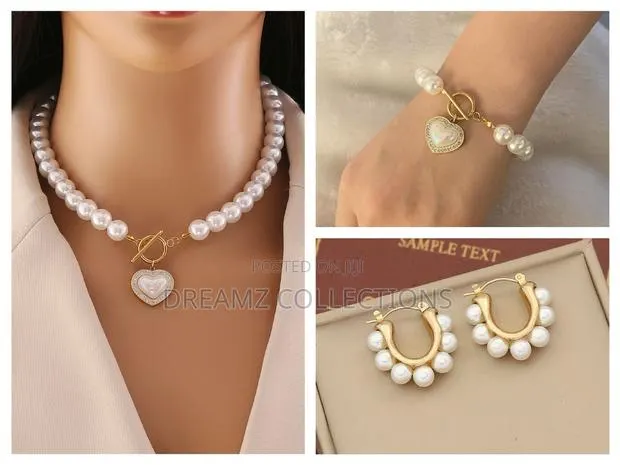 Heart Charm Jewelry Set · Photo 1