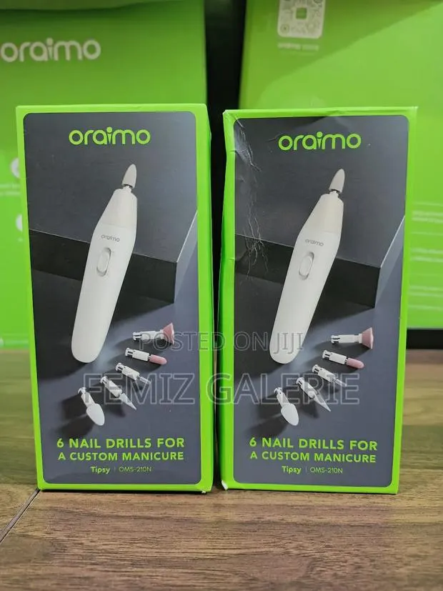 Oraimo Tipsy 6 Nail Drills 2-Speed Dual Rotation Manicure Set · Photo 1
