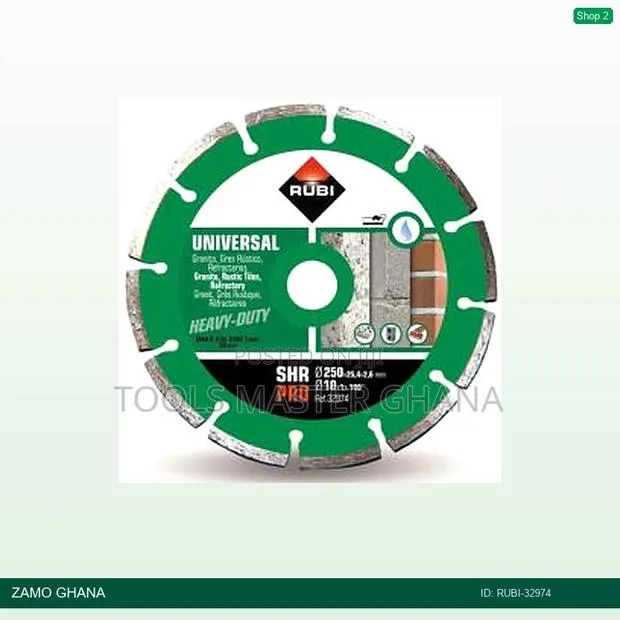 SHR 250 Pro > 10inch Segmented General Purpose Diamond Di - Rubi-32974 · Photo 1