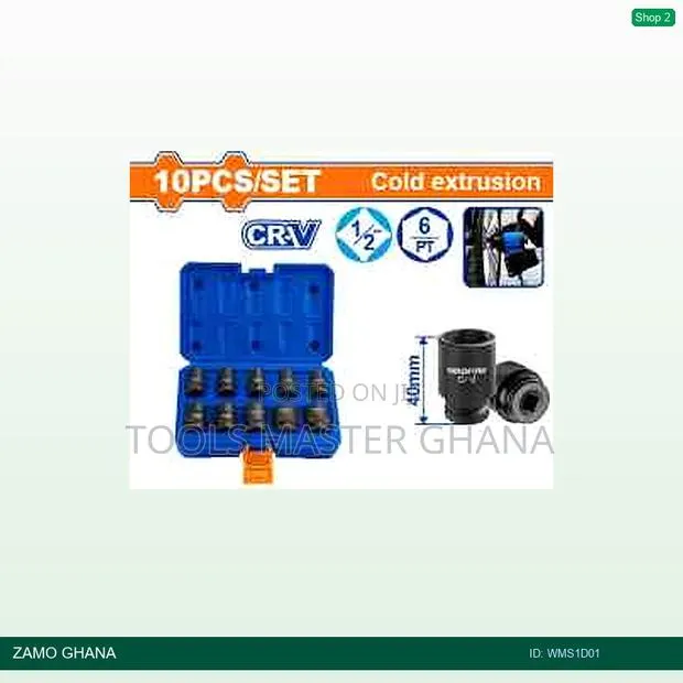 10 PCS 1/2" Impact Socket - Wms1d01 · Photo 1