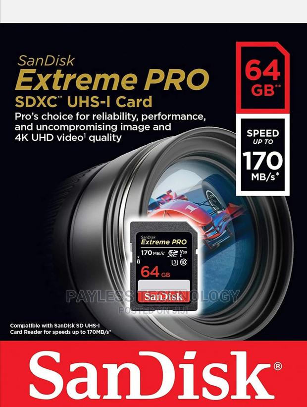 Sandisk 64gb Extreme Pro Camera Memory Card · Photo 2
