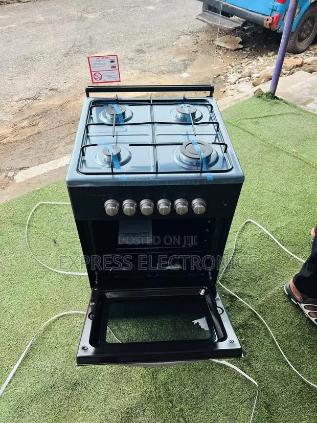 Shop the New Gas Cooker Oven Black 4burner 50/50 Stove · Photo 1