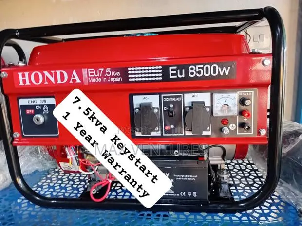Honda Honda 7.5kva 8500watts Petrol Petrol Emergency Powerup · Photo 1