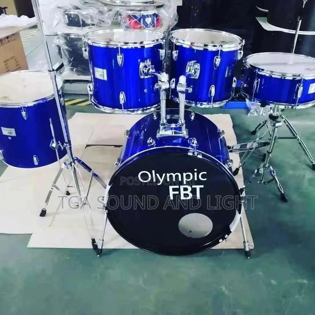 Olympic Fbt 5-piece Drum Set With Cymbals - Blue