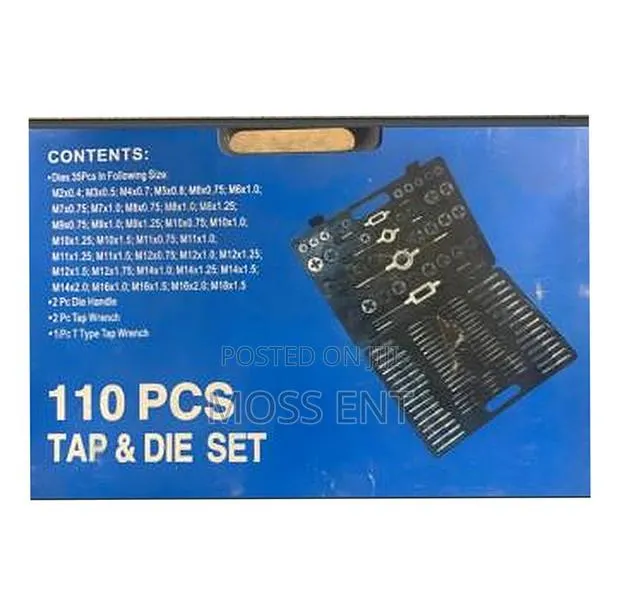 110pcs Metric Tap Die Set - H093161 · Photo 1