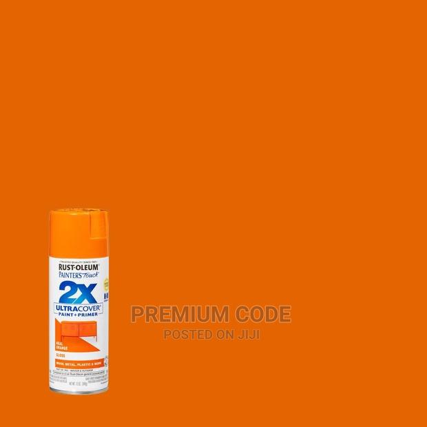 Spray Paint, Gloss Real Orange, 2X Ultra Cover Rust-Oleum · Photo 1