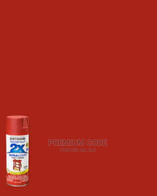Spray Paint, Satin Paparika/Red, 2x Ultra Cover Rust-oleum · Photo 1