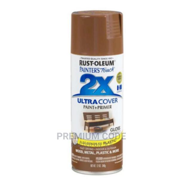 Spray Paint, Gloss Chestnut 2X Ultra Cover Rust-Oleum · Photo 2