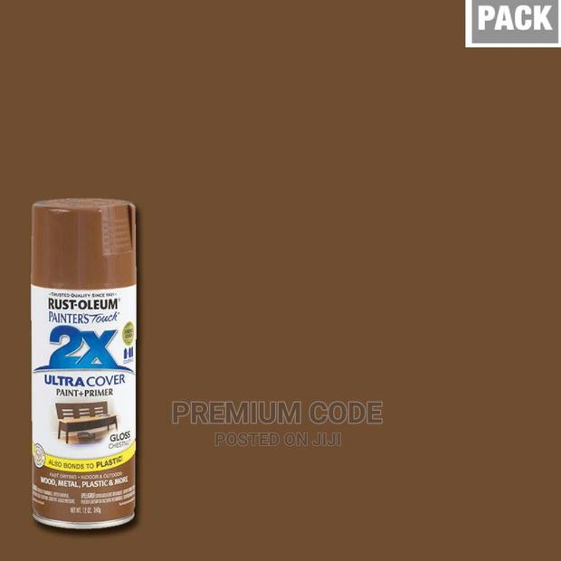 Spray Paint, Gloss Chestnut 2X Ultra Cover Rust-Oleum · Photo 1