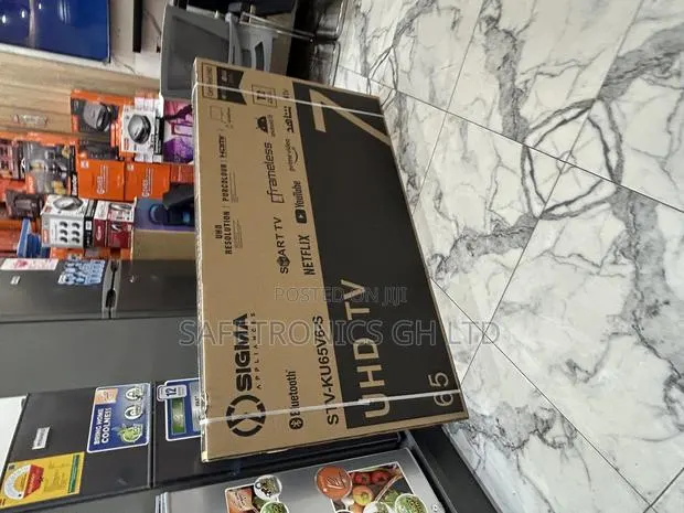 Ultra Modern 65 Inch Smart Uhd Led Sigma (Sig-Ku65v6-S) Frameless · Photo 1