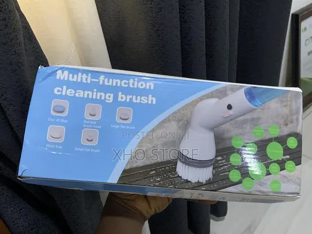 Electric Scrub Brush Rotary Floor Washer With 5 Replaceable Brushes · Photo 1
