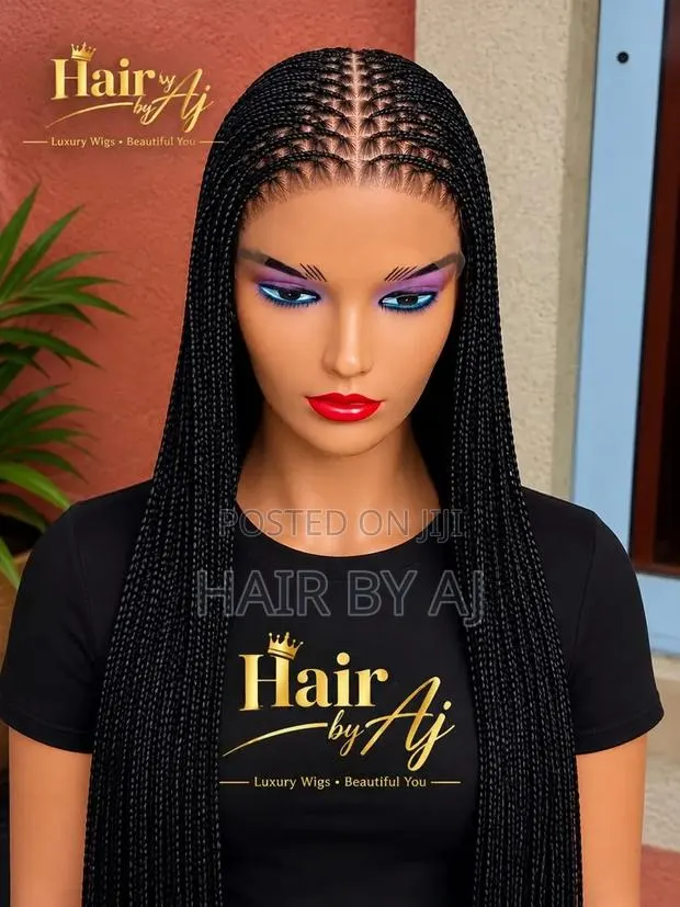 6x6 Human Hair Bonestraight Braided Wig · Photo 1