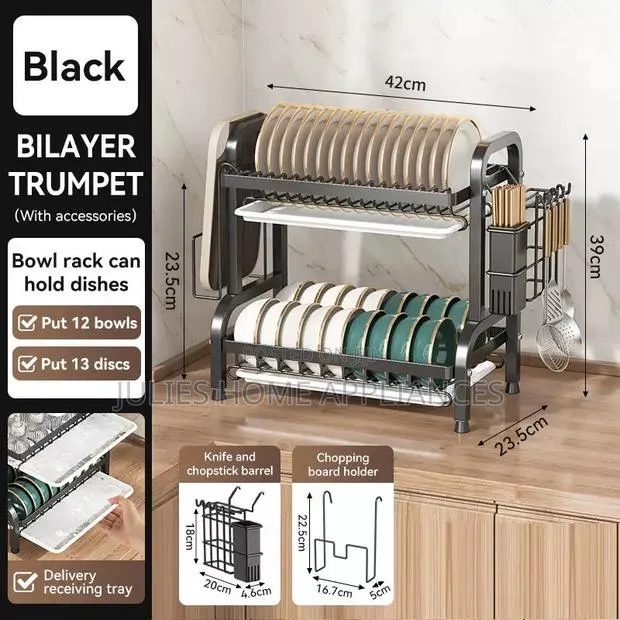 2 Layers Dish Rack · Photo 1