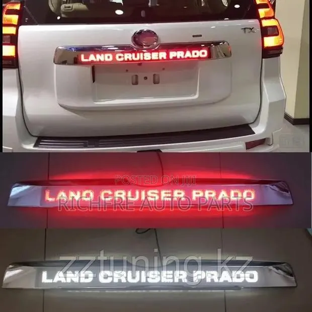 Toyota Land Cruiser Prado Boot Chrome Spoiler Shiny LED · Photo 1