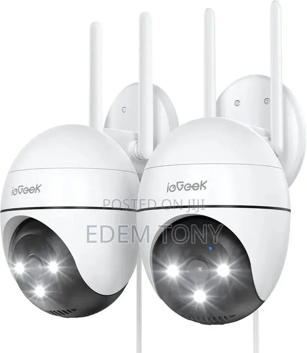Iegeek PTZ Outdoor Security Camera 2-Pack. 2.4ghz/5ghz Wifi Connection · Photo 1