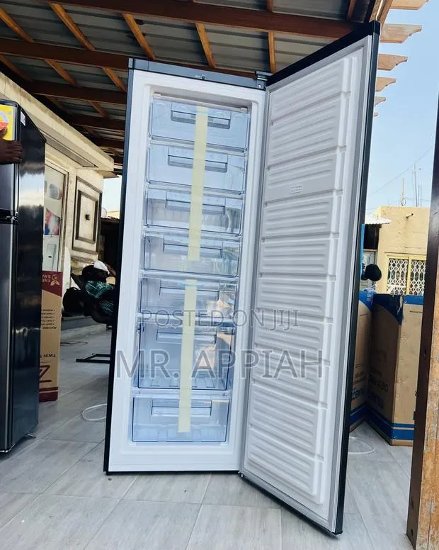 Choose Premium Pearl Puf-370 Single Door Upright Standing Freezer,Gray · Photo 1