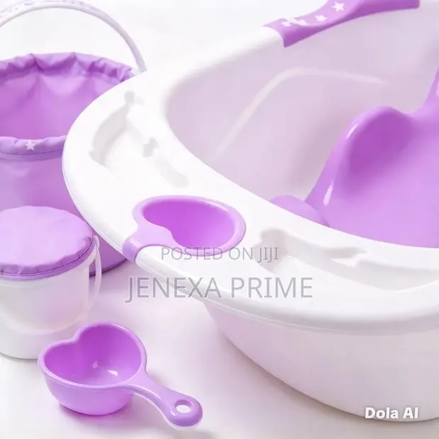 Baby Anti-Slip Bathtub – Purple · Photo 1