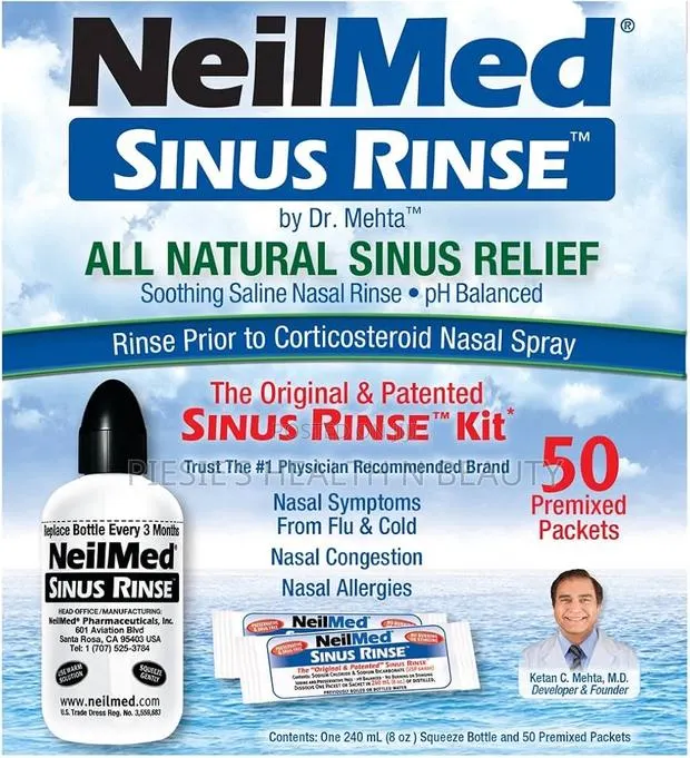 Neilmed Sinus Rinse 50 Premixed Sachets With Bottle · Photo 1