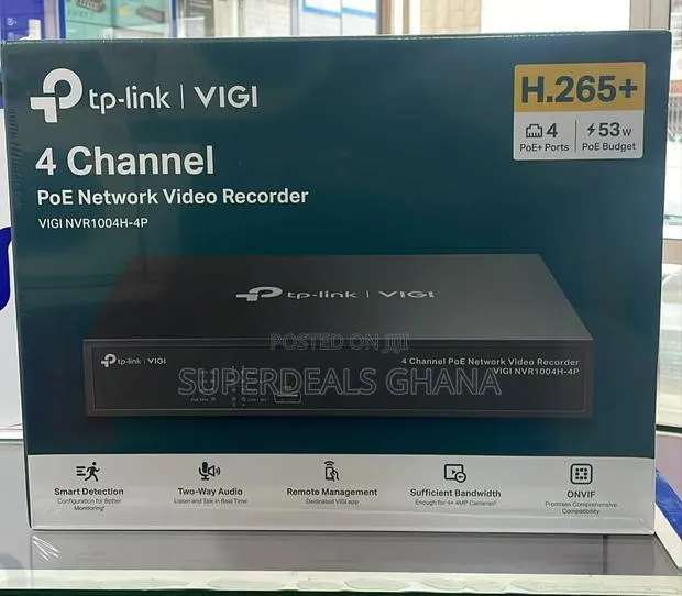 Tp-link Vigi 4 Channel Poe+ Network Video Recorder Nvr · Photo 1