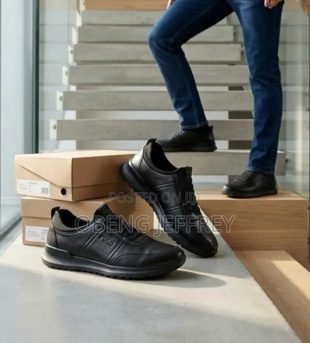 Original Polo Leather All Black Casual Slip On · Photo 2