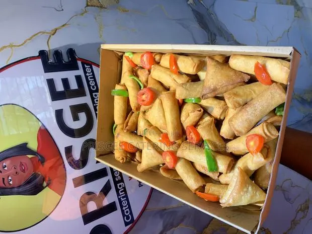 Small Chops,Spring Rolls Samosa ,Pastry Packs ,Bread Rolls Etc · Photo 1