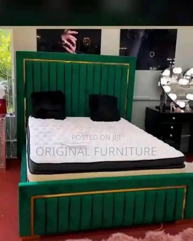 Foreign Double Bed Frame and Mattress · Photo 1