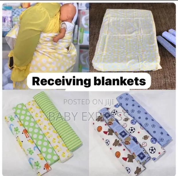 Soft Cotton Baby Cot Sheets / Multi-use Receiving Blankets · Photo 1