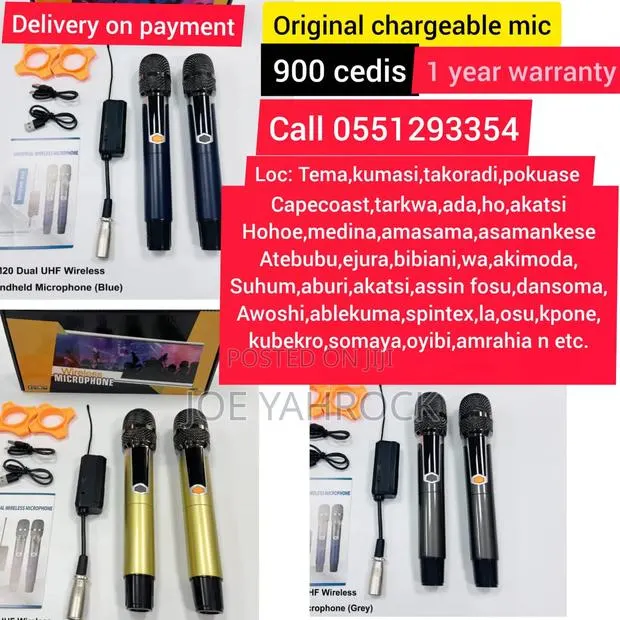 2:1 Rechargeable Wireless/Cordless Heavy Mic · Photo 1