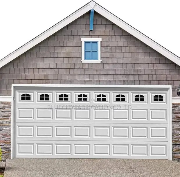 Sectional Automatic Garage Door With Fanlight and Two Remote · Photo 1