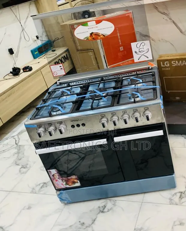 High Efficiency Mediatech 60x90 Freestanding 5 Gas Burnercooker (Gray) · Photo 1
