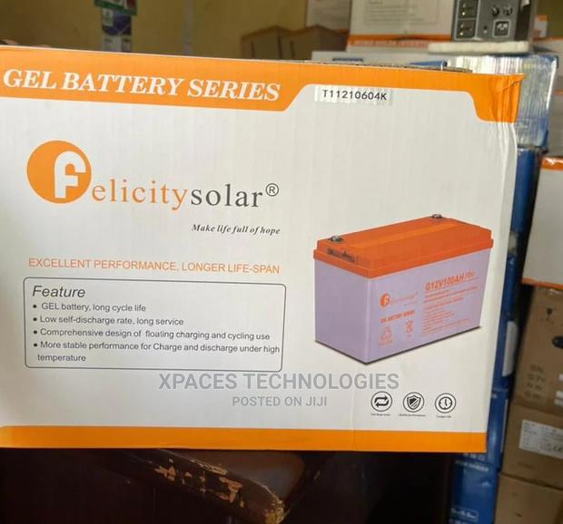 12v 100ah Deep Cycle Gel Battery Felicity · Photo 2